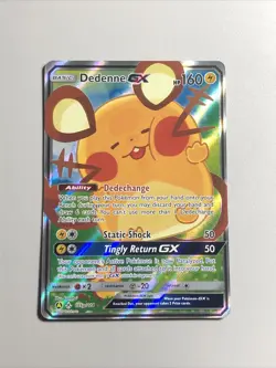 Dedenne GX 195A/214 Alternate Art Holo Unbroken Bonds LP Pokemon (Check Pics) - Image 1
