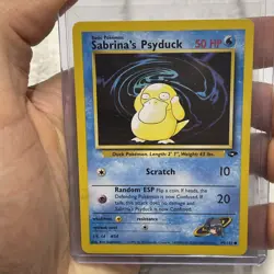 Sabrina's Psyduck Unlimited Gym Challenge 99/132 Pokemon TCG Regular LP+ Vintage - Image 1