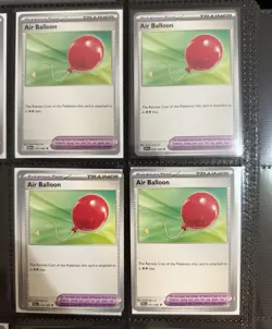 Pokemon TCG - Air Balloon - 079/086 - SV: Black Bolt X4 NM Playset - Image 1