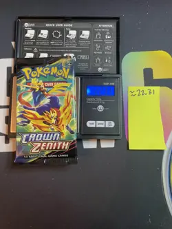 22.31g VERY HEAVY Crown Zenith Pokemon Sealed Booster Pack New - Image 1