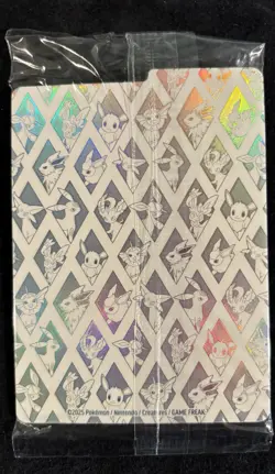 Pokemon TCG Eevee Prismatic Evolutions SVP 173 BlackStar Promo SEALED + Dividers - Image 2