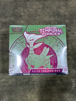 Pokemon Scarlet Violet Temporal Forces Iron Leaves Elite Trainer Box ETB Sealed - Image 1