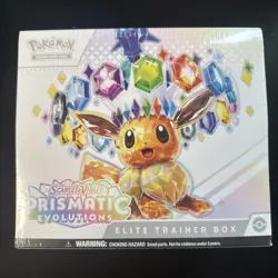 Pokemon TCG Prismatic Evolutions Elite Trainer Box ETB New -Small Tear *see pics - Image 1