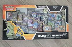 Pokemon TCG Lucario V & Tyranitar V Heavy Hitters Premium Collection NEW 2023 - Image 1