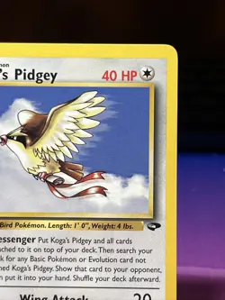 Pokemon - Koga’s Pidgey 49/132 - Gym Challenge 1st edition - Non Holo LP - Image 2
