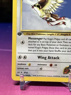 Pokemon - Koga’s Pidgey 49/132 - Gym Challenge 1st edition - Non Holo LP - Image 4