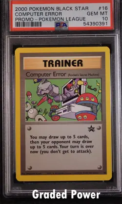 Promo Computer Error PSA 10 Black Star Promo #16 Pokemon - Image 1