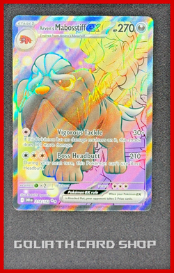 Arven's Mabosstiff ex 218/182 - Sv10: Destined Rivals Pokemon TCG - NM - Image 1