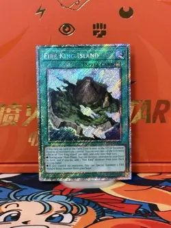 Fire King Island (Platinum Secret Rare) RA03-EN059 1st Edition - Image 1