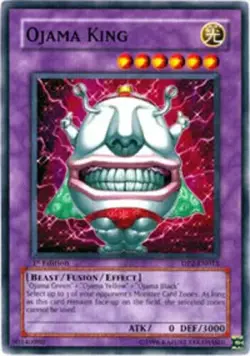 Ojama King DP2-EN015 Unlimited Common Heavy Play Yu-Gi-Oh DNA GAMES - Image 1