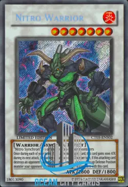 Yugioh Nitro Warrior Secret Rare Limited Edition CT05-ENS02 - Image 1