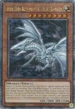 Yugioh! Blue-Eyes Alternative White Dragon - RA02-EN010 - Quarter Century Secret - Image 1