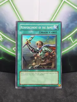 Yugioh Reinforcement of the Army LOD-028 Super Rare 1st Edition NM - Image 1