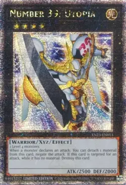 Yugioh! LP Number 39: Utopia - TN23-EN013 - Quarter Century Secret Rare - Limite - Image 1
