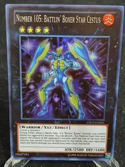 Yu-Gi-Oh! Number 105: Battlin' Boxer Star Cestus LTGY-EN051 SR MP - Image 1