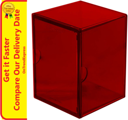 NEW ULTRA PRO Eclipse 2-Piece Deck Box 100+ Card Storage Case APPLE RED - Image 1