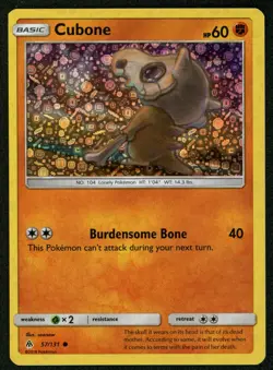 Cubone 57/131 General Mills Promo SM Forbidden Light Pokemon Holo Rare NM! L2 - Image 1