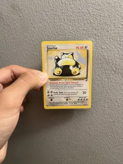 Pokemon TCG Snorlax Base Set 2 Non Holo Card 30/130 Rare - Image 1