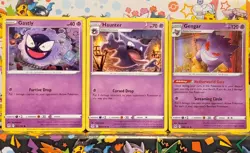 Lost Origin Gengar 066/ Holo Rare + Gastly Haunter Evolution Card Set NM - Image 1
