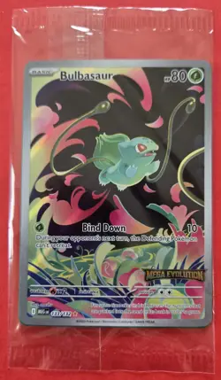 New Factory Sealed Pokemon Mega Evolutions Bulbasaur Promo Card +4 Booster Packs - Image 3