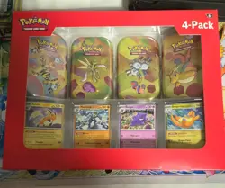 Pokemon 151 Mini Tins Bundle 4 Tins + 4 Promo Cards Sam's club Sealed - Image 1