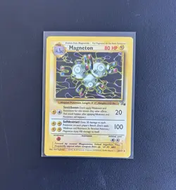 Pokemon TCG Magneton Fossil Card 26/62 Unlimited Non-Holo Rare - Image 1