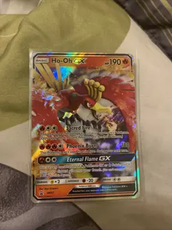 Pokemon TCG 2017 Ho-Oh GX Black Star Promo Card SM57 MP Condition - Image 1