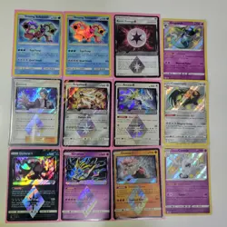 Pokemon TCG Lot of 12 Mixed Card Set 2 Shining Volcanion - Image 1