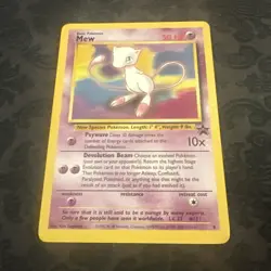 Mew 8 Wotc Promo Regular Pokemon TCG Cards Vintage - Image 1