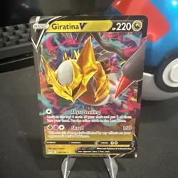 Pokemon TCG Giratina v 130/196 Lost Origin Full Art Ultra Rare Holo Card - Image 1