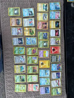 Pokemon 340 Pokemon TCG Trading Cards Collection Vintage lot as is - Image 1