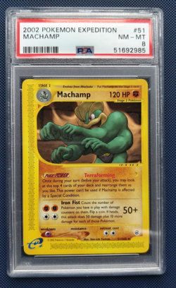 Pokemon Cards - Machamp 51/165 PSA 8 - Image 1