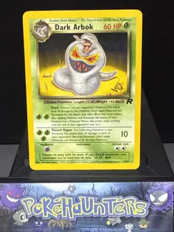 Pokemon Card Dark Arbok Team Rocket Wizards W Stamp Promo Near Mint - Image 1