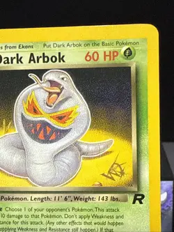 Pokemon Card Dark Arbok Team Rocket Wizards W Stamp Promo Near Mint - Image 3