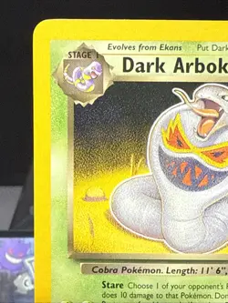 Pokemon Card Dark Arbok Team Rocket Wizards W Stamp Promo Near Mint - Image 4