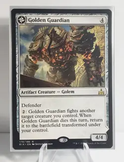MTG Golden Guardian x1 Rivals of Ixalan LP Magic The Gathering - Image 1