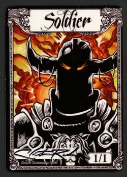 ***Soldier Token Signed*** MTG Tokens Christopher Rush Kid Icarus - Image 1
