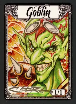 ***Goblin Token Signed*** MTG Tokens Christopher Rush Kid Icarus - Image 1