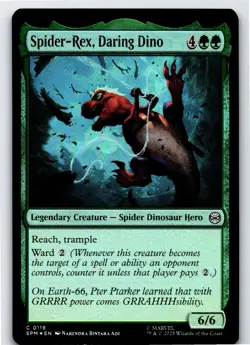 Spider-Rex, Daring Dino C Marvel's Spider-Man # 116 NM Foil - Image 1