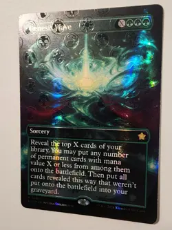 Mtg Foundations Genesis Wave Borderless Mana Foil NM - Image 2