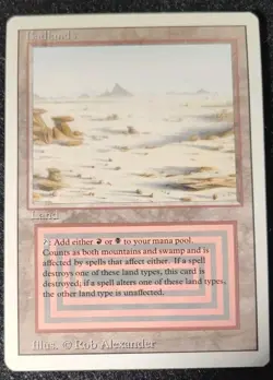 Badlands - MtG Magic Revised Regular Rare NM - Image 1