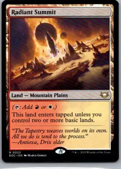 #23 Radiant Summit Commander: Edge of Eternities Rare - Image 1