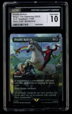 ***CGC 10 FOIL Deadly Rollick Deadpool Secret Lair*** MTG Promo Magic Kid Icarus - Image 1