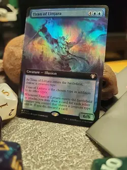 MTG Titan of Littjara - Extended foil art - Commander Masters #0760 - Image 2