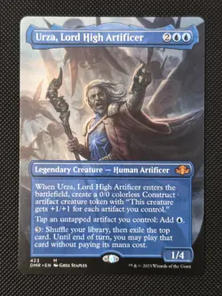 MTG - Urza, Lord High Artificer (Borderless) Dominaria Remastered Non-Foil - Image 1