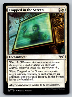 Trapped in the Screen C 0036 Regular - MTG Duskmourn: House of Horror (DSK) - Image 1