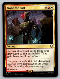 Wake the Past R 0221 - MTG Universes Beyond: Fallout (PIP) - Image 1