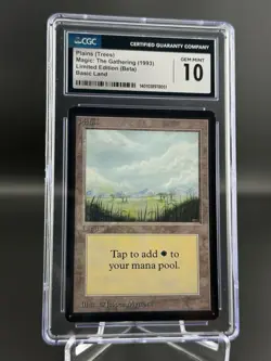 **MTG Beta Plains Trees ** (B) Limited Edition - Magic: The Gathering Gem CGC 10 - Image 1