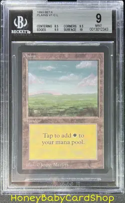MTG Limited Edition Beta 1993 Plains (C) BGS 9.0 MINT Old School 93/94 - Image 1