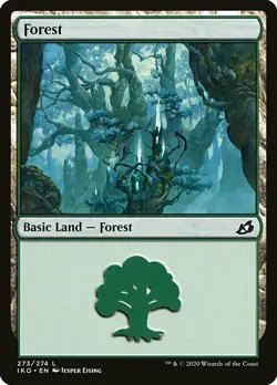 MTG Ikoria L Forest #273 PLAYSET 4x x4 - Image 1